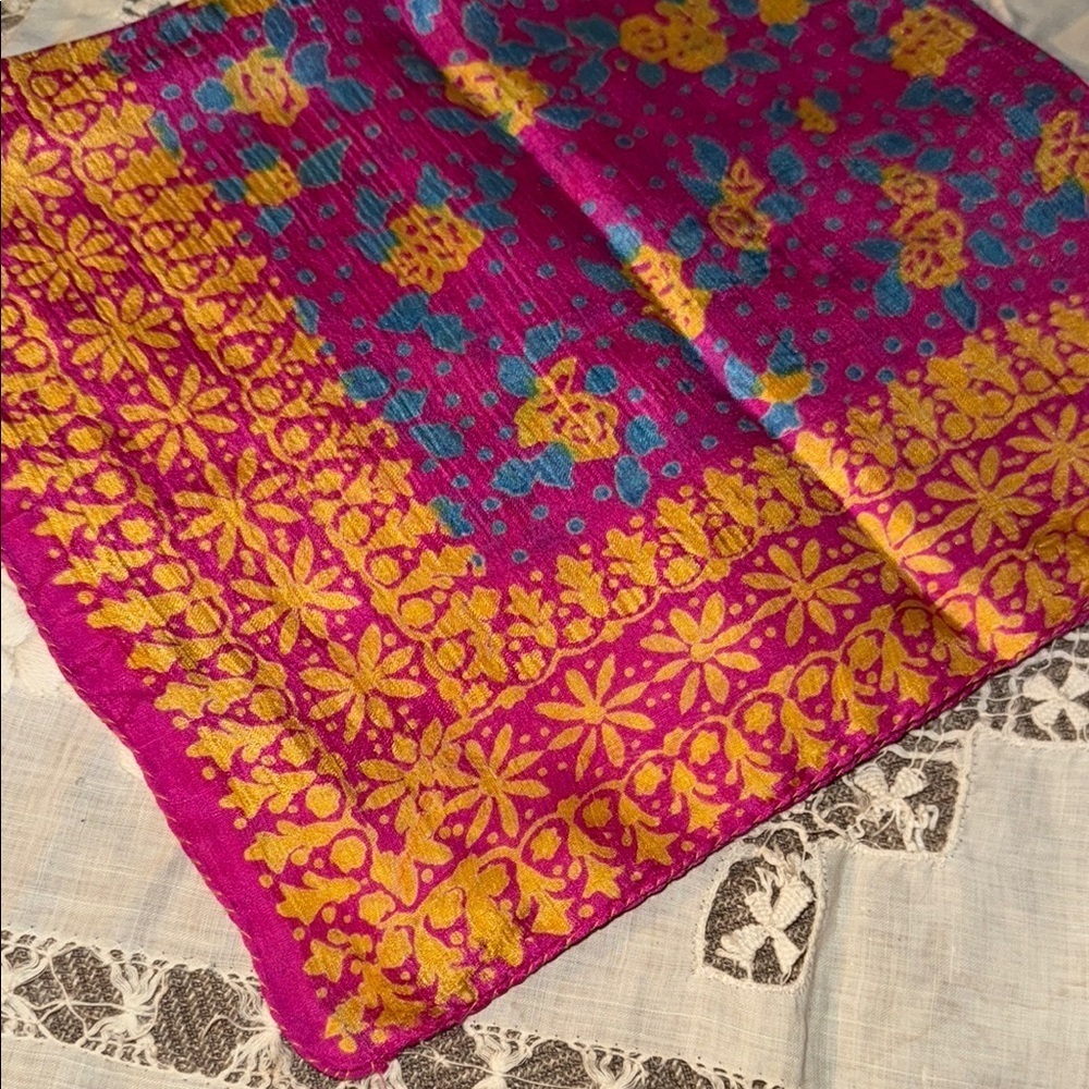 Delicate silk scarf